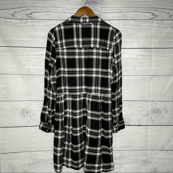 American Eagle outfitters black plaid dress M - Picture 10 of 10